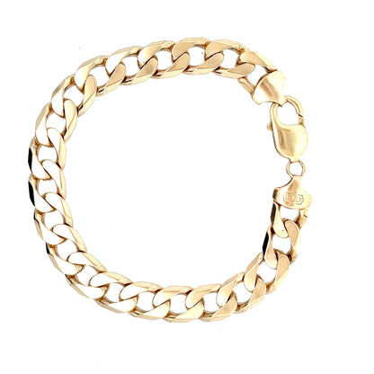 9ct Yellow Gold Curb Chain Bracelet