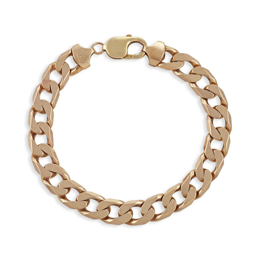 9ct Yellow Gold Curb Chain Bracelet