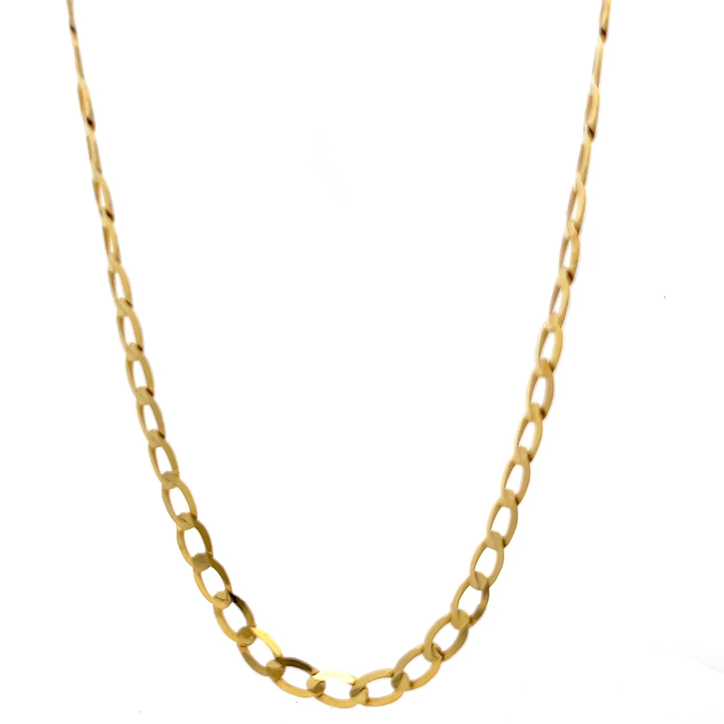 9ct Gold Oval Link Chain