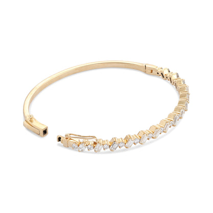 18ct yellow gold pre-owned bangle 09000721