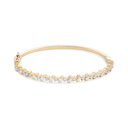 18ct yellow gold pre-owned bangle 09000721