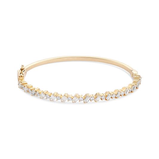 18ct yellow gold pre-owned bangle 09000721