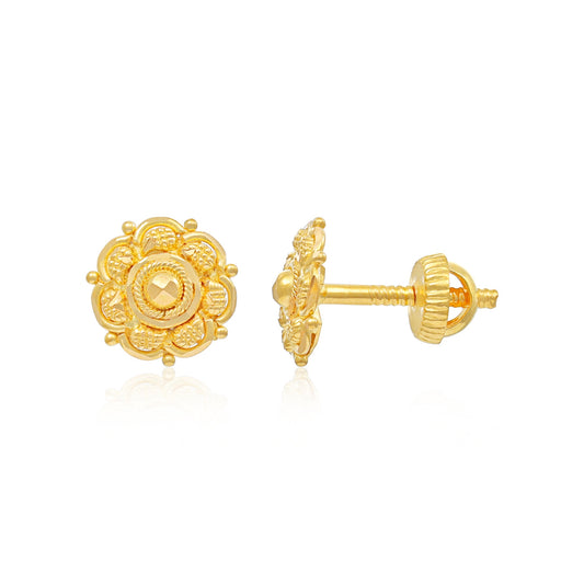 22ct Yellow Gold Climber Earrings BF1224-ER66