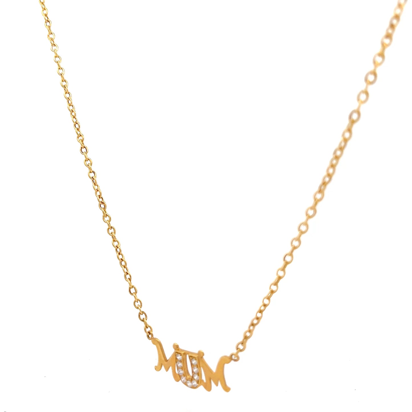 9ct Yellow Gold Mum Pre-Owned Necklace