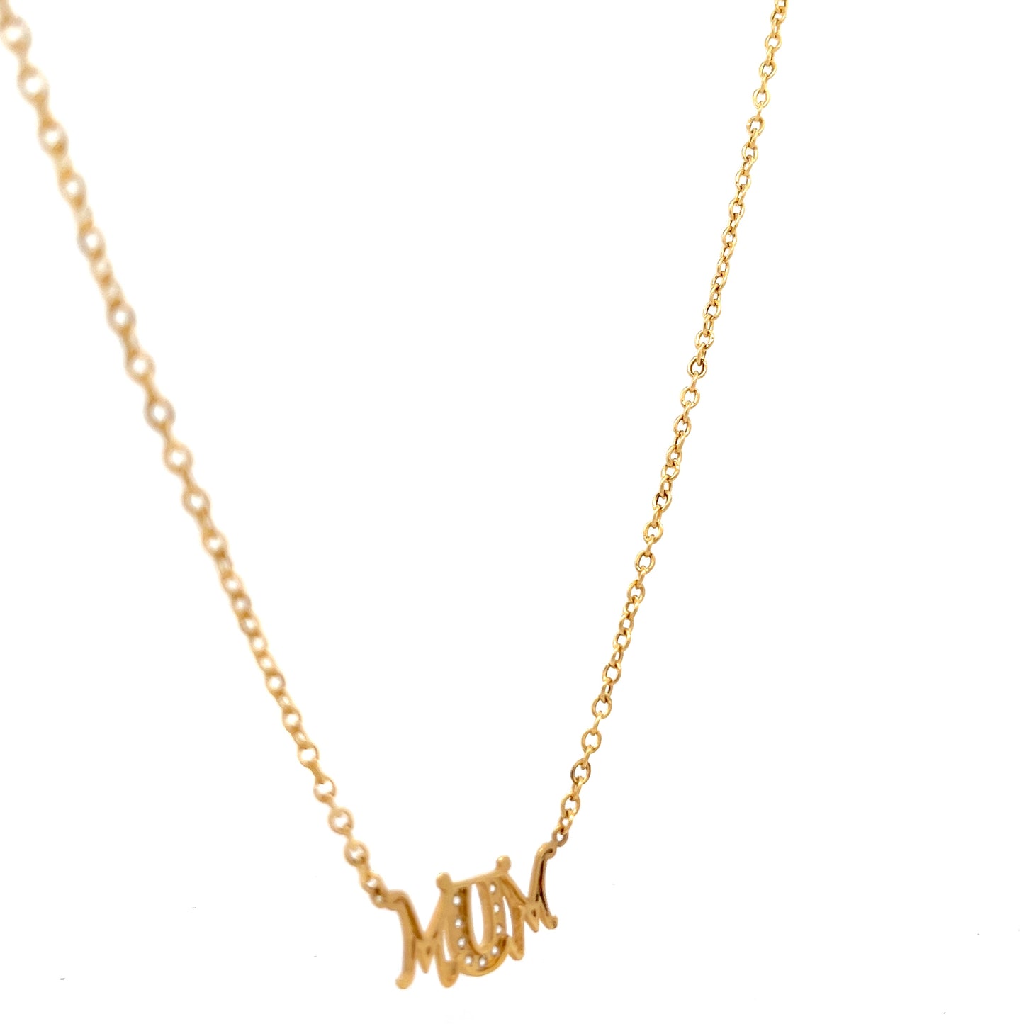 9ct Yellow Gold Mum Pre-Owned Necklace