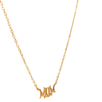 9ct Yellow Gold Mum Pre-Owned Necklace