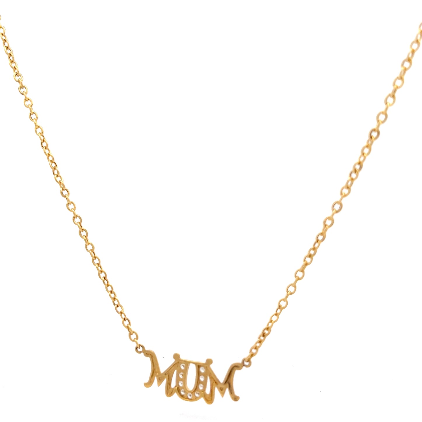 9ct Yellow Gold Mum Pre-Owned Necklace