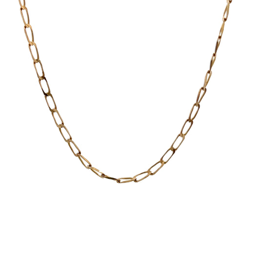 9ct Gold Oval Link Chain