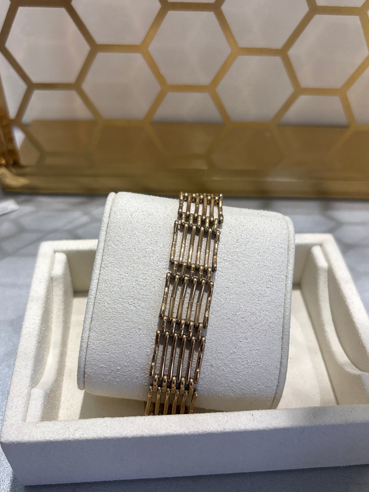 9ct Gold Multi-Row Bar Link Bracelet