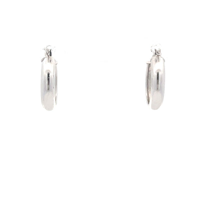 9ct Gold Textured Hoop Earrings