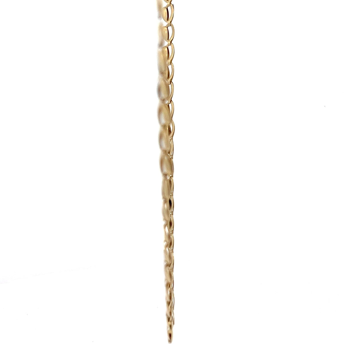 14ct Gold Twisted Teardrop Link Chain - FJewellery