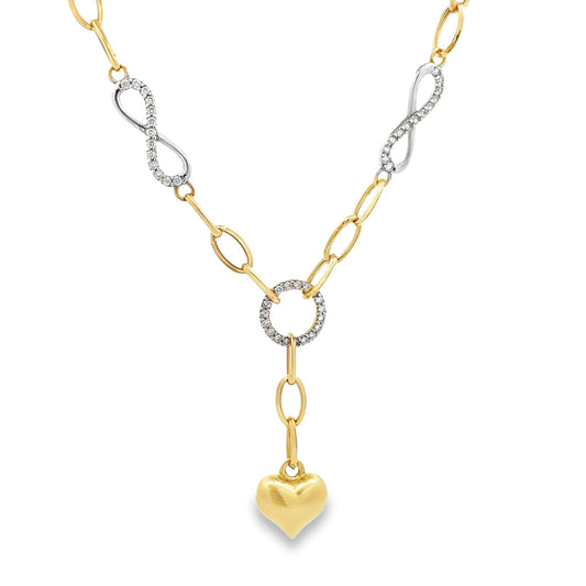14ct multicolour gold pre-loved necklace FCA06011568-1 - FJewellery