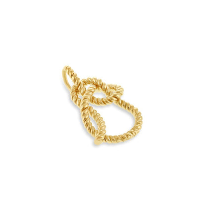 14ct Solid 1 Micron Gold Plated Sterling Silver Knot Pendant PPD1002 - FJewellery