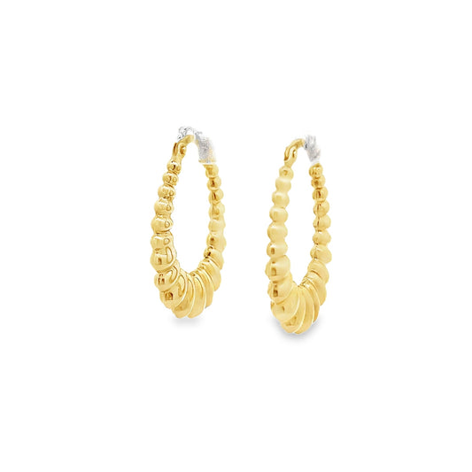 14ct Solid Yellow Gold Ball Earrings 2021340 - FJewellery