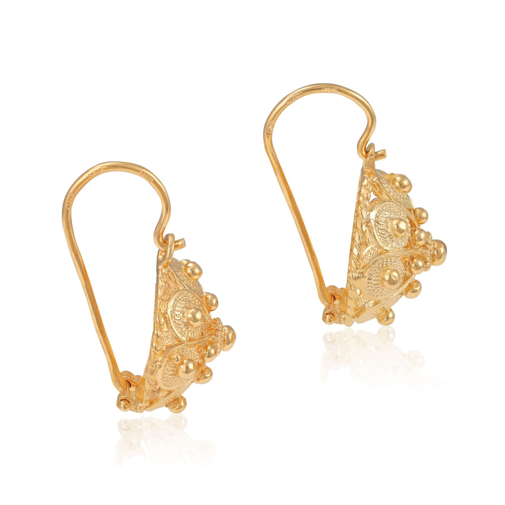 14ct yellow gold earrings 08001112 - FJewellery