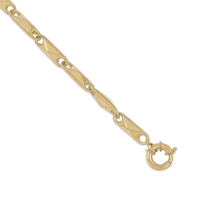 14ct Yellow Gold Fancy Bracelet - FJewellery