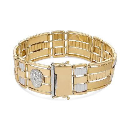 14ct Yellow Gold Fancy Bracelet - FJewellery