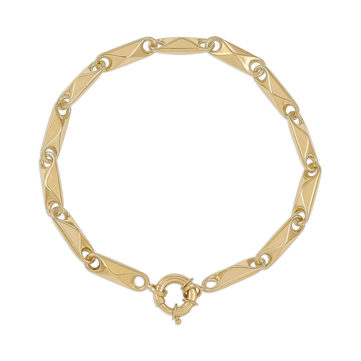 14ct Yellow Gold Fancy Bracelet - FJewellery