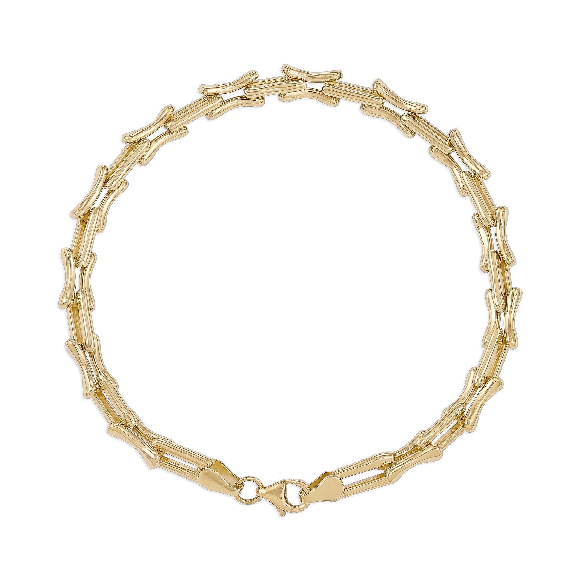 14ct Yellow Gold Fancy Bracelet - FJewellery