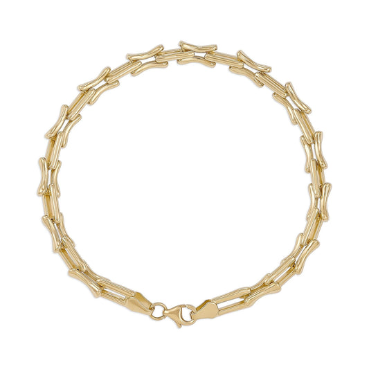 14ct Yellow Gold Fancy Bracelet - FJewellery