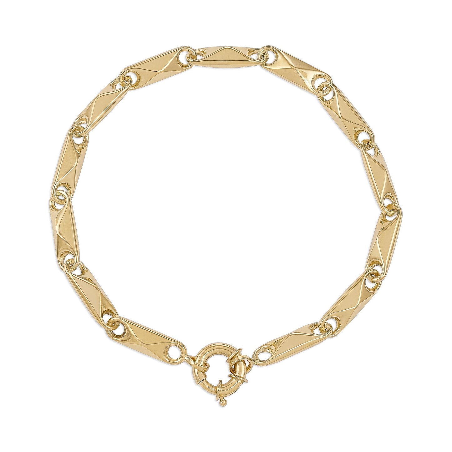 14ct Yellow Gold Fancy Bracelet - FJewellery