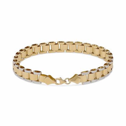 14ct Yellow Gold Greek Bracelet - FJewellery