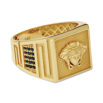 14ct Yellow Gold Medusa Head Ring - FJewellery