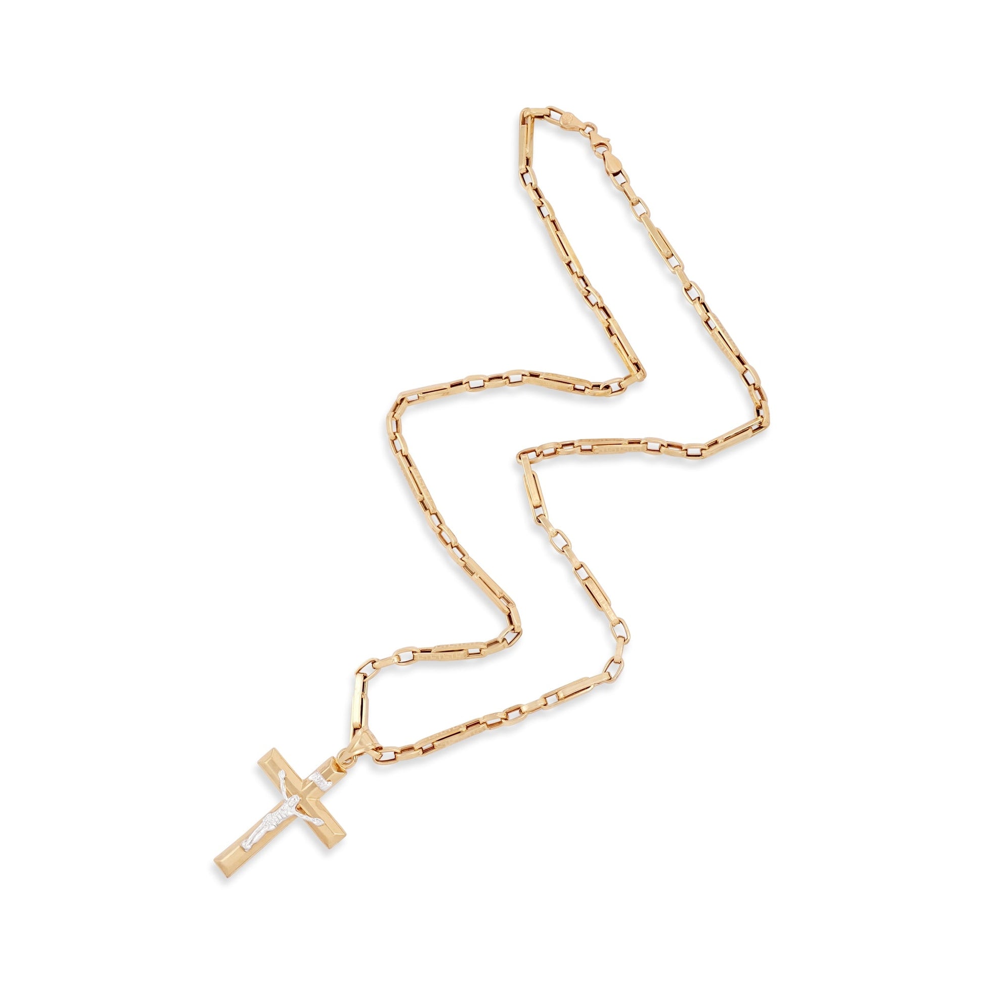 14ct Yellow Gold Pre - owned Chain with cross pendant 02033671 - FJewellery