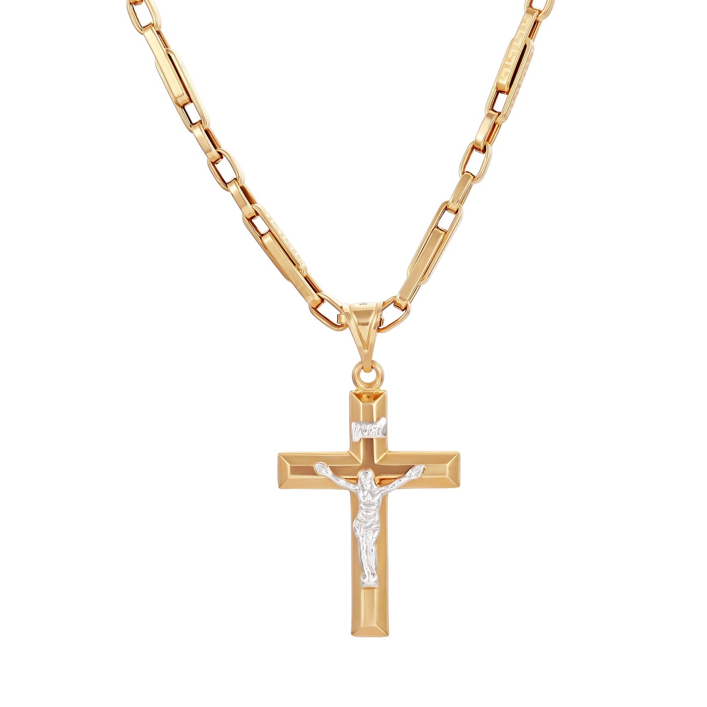 14ct Yellow Gold Pre - owned Chain with cross pendant 02033671 - FJewellery