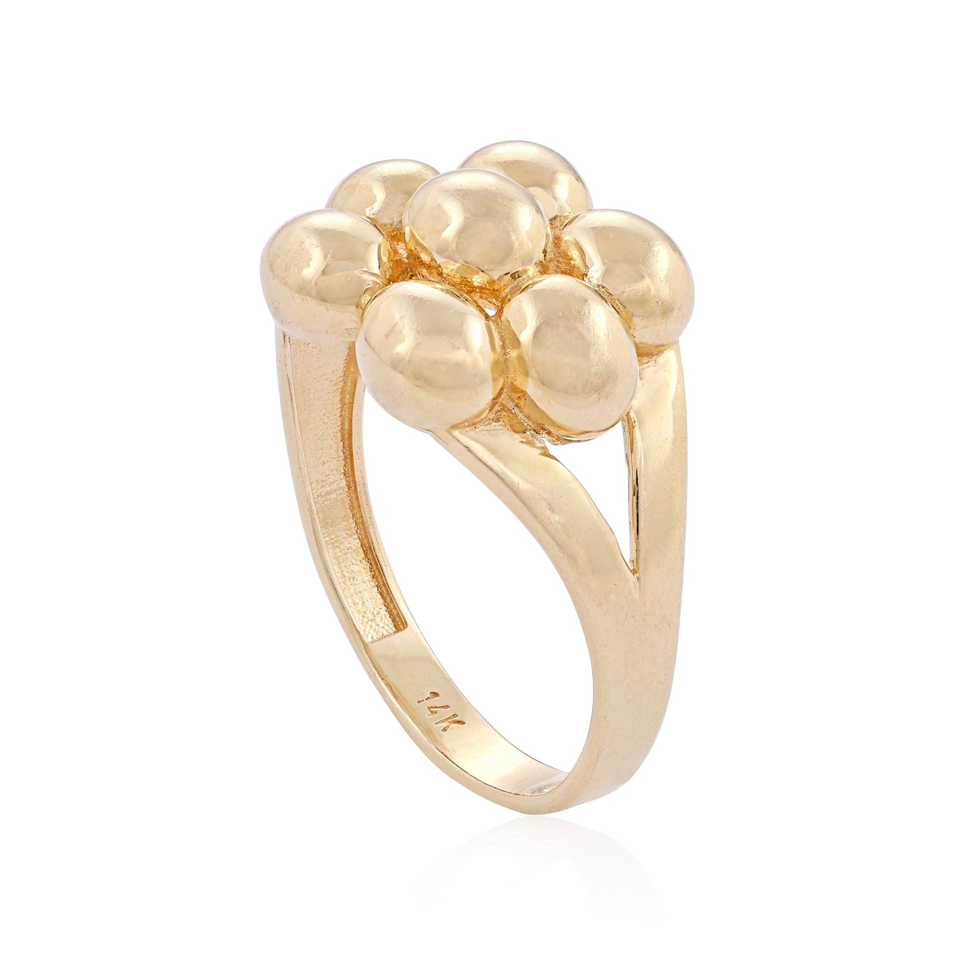 14ct yellow gold pre - owned cocktail ring 02031889 - FJewellery