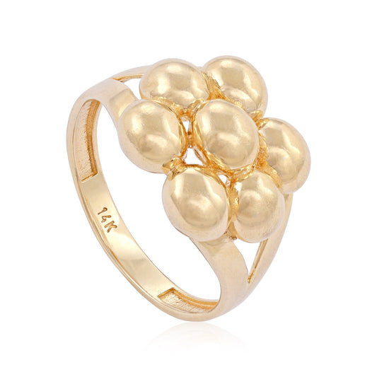 14ct yellow gold pre-owned cocktail ring 02031889 - FJewellery