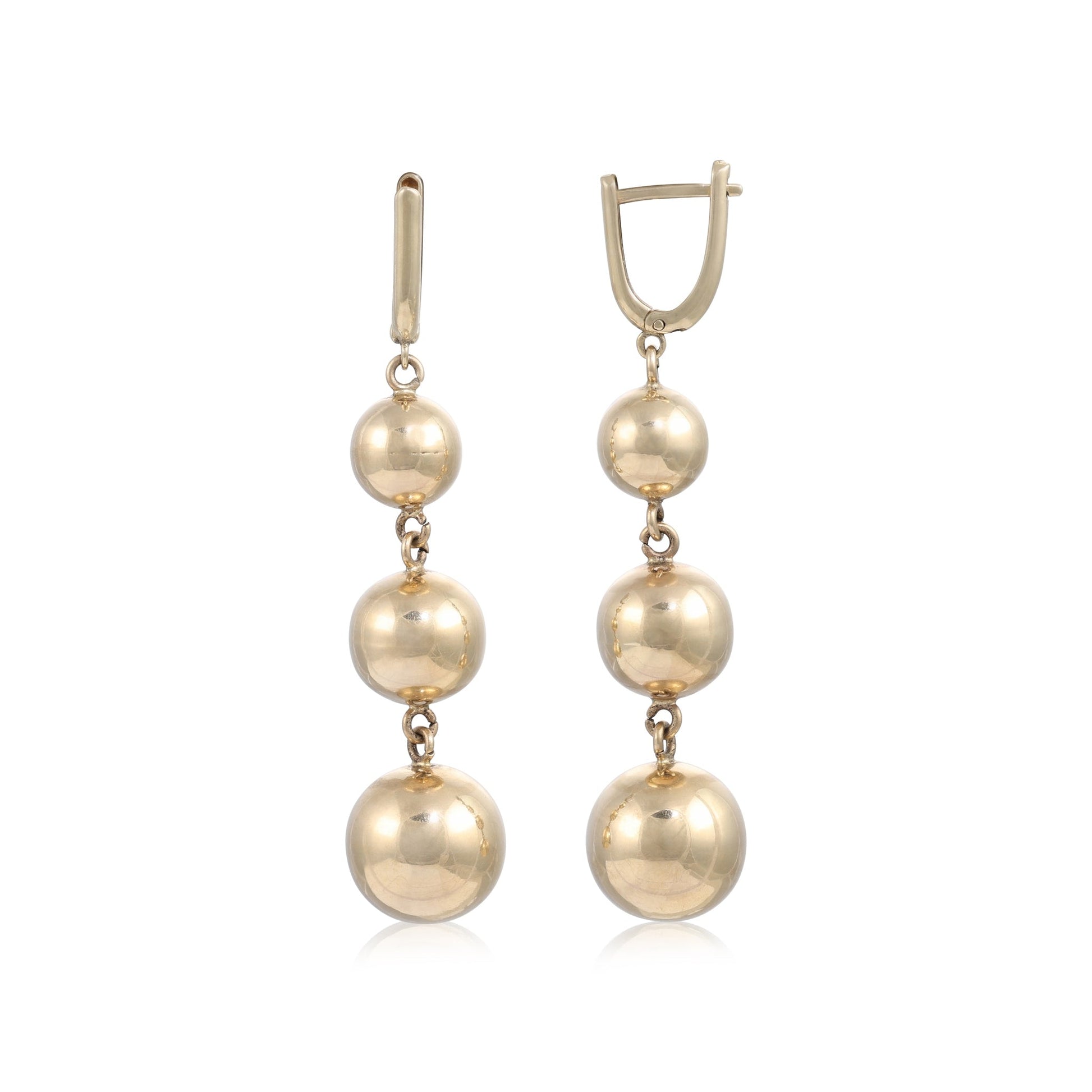 14ct Yellow Gold Pre - owned Drop Earrings 02033674 - FJewellery