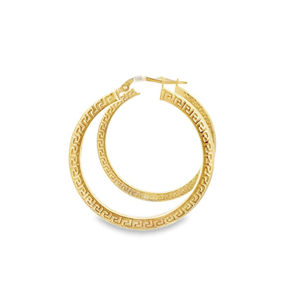 14ct yellow gold pre-owned hoop earrings FCA00005695-1 - FJewellery