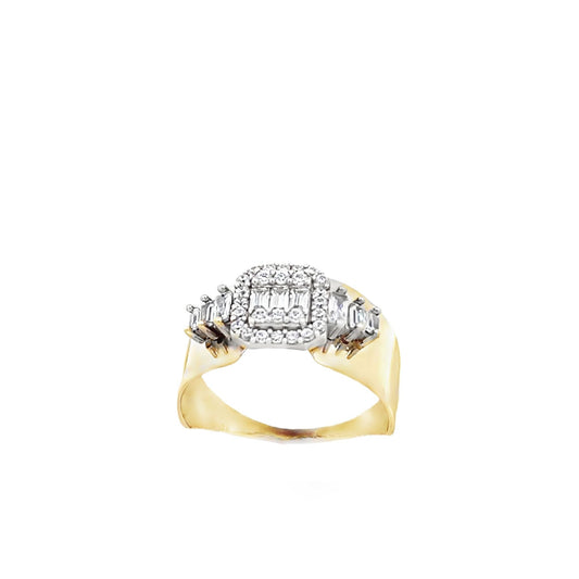14ct yellow gold pre-owned ring 02031836 - FJewellery
