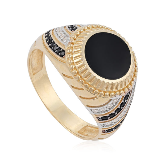 14ct Yellow Gold Pre-owned Ring with Stones 02033720 - FJewellery