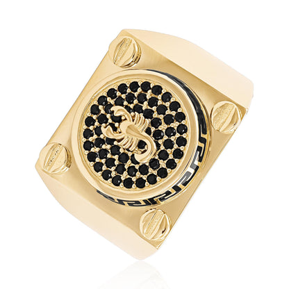 14ct Yellow Gold Scorpion Ring - FJewellery