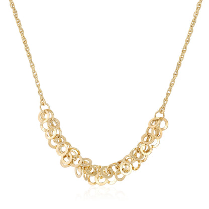 14ct yellow gold Seneca circles necklace 05001463 - FJewellery