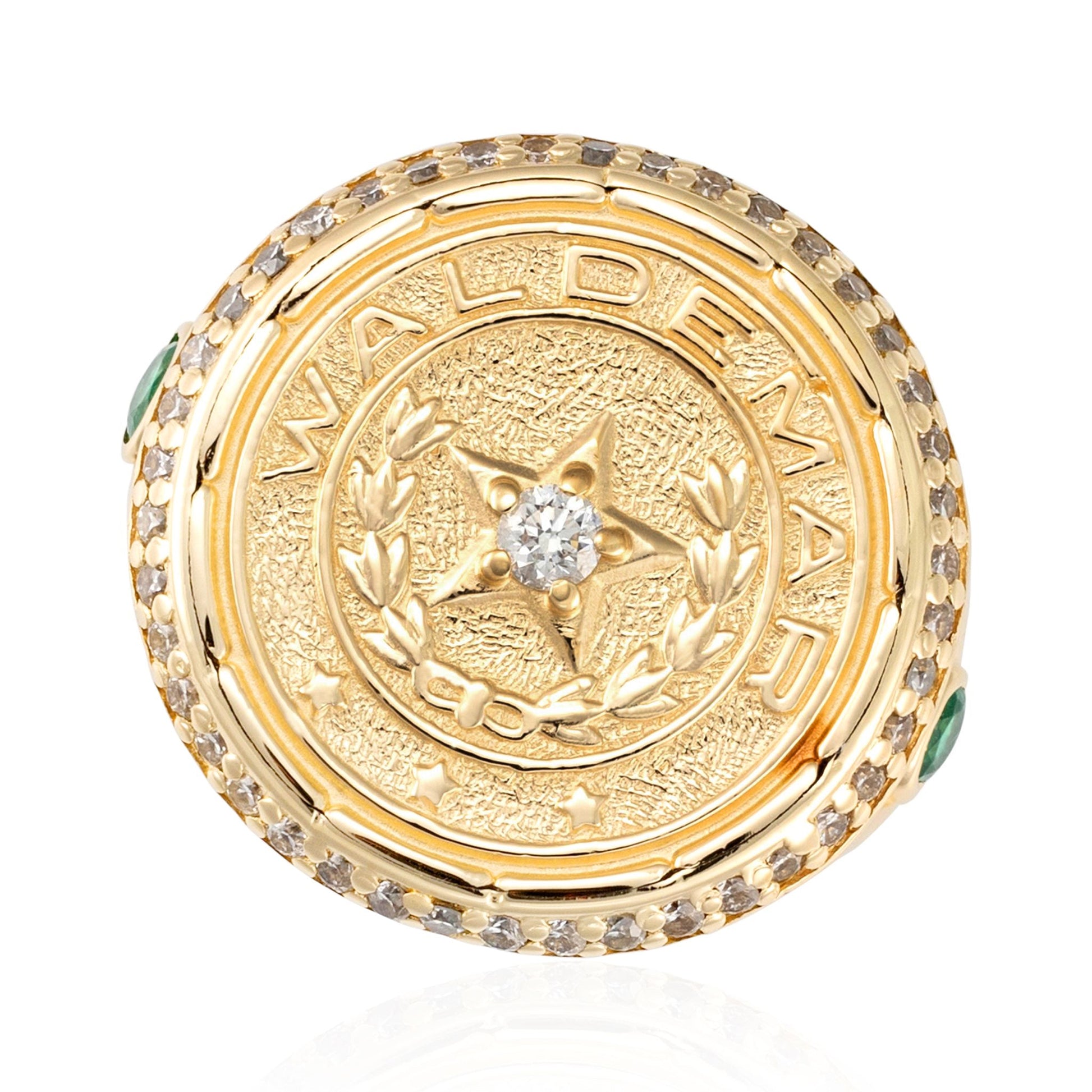 14ct yellow gold WALDEMAR diamond ring 06003831 - FJewellery