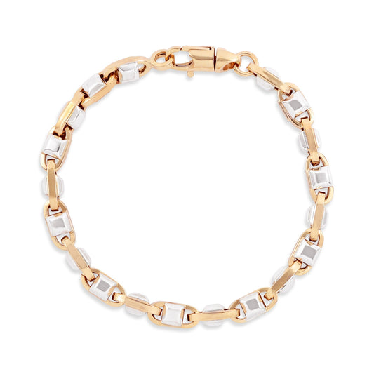 14ct Yellow & White Gold Pre-owned Bracelet 02033747 - FJewellery