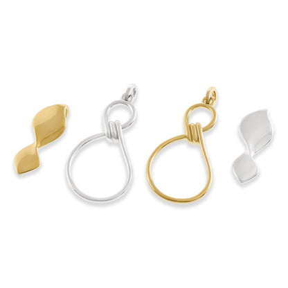 14k Gold Plated 1 Micron Rope Knot Pendant PPD1005 - FJewellery