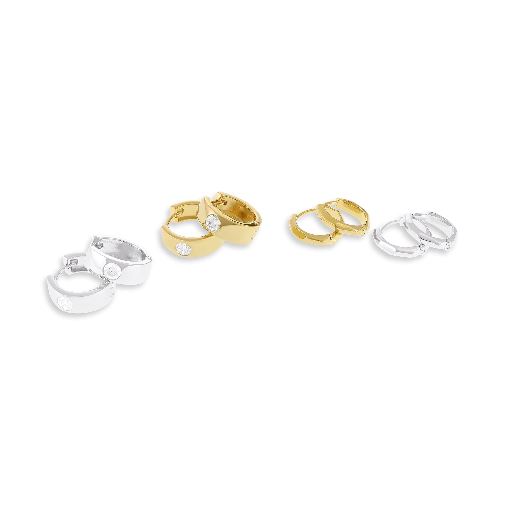 18 K Gold Plate 1 M, Shiny Finish PER3007 - FJewellery