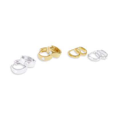 18 K Gold Plate 1 M, Shiny Finish PER3007 - FJewellery