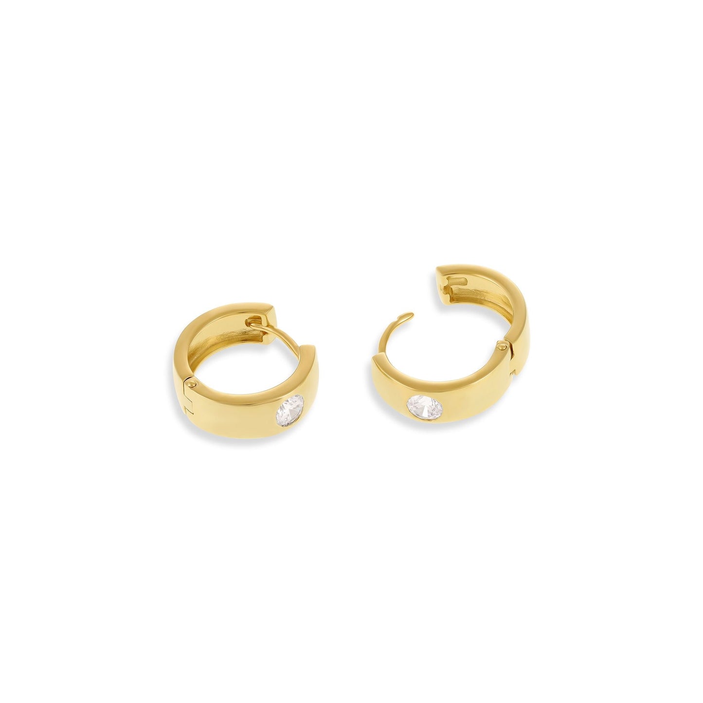 18 K Gold Plate 1 M, Shiny Finish PER3007 - FJewellery
