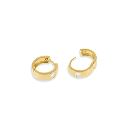 18 K Gold Plate 1 M, Shiny Finish PER3007 - FJewellery