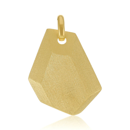 18ct 3 micron gold plated geometric style pendant PPD2003 - FJewellery