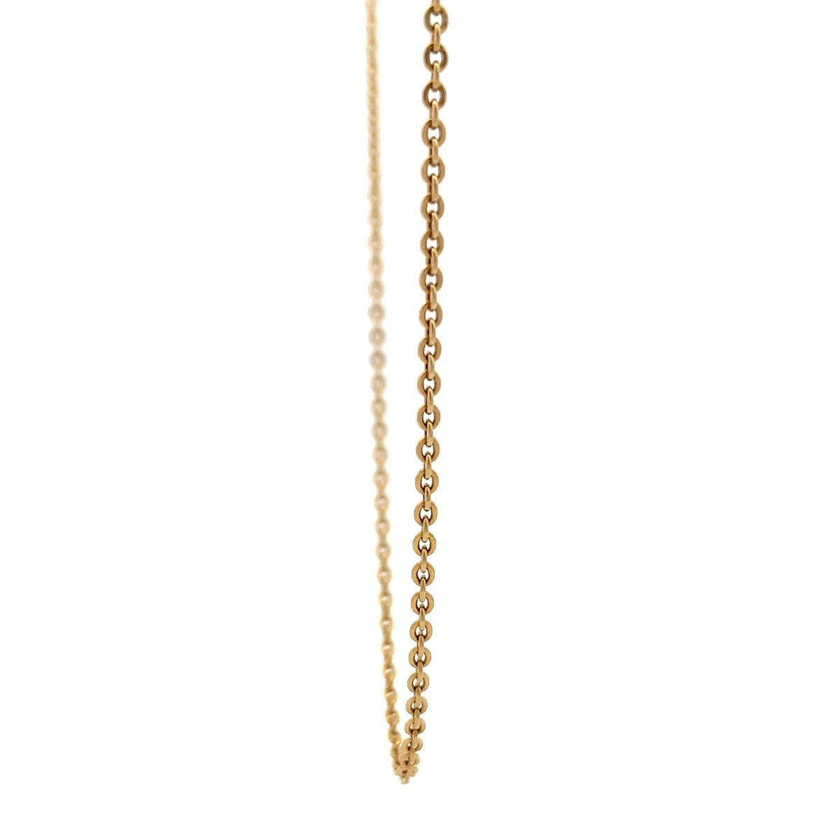 18ct Gold Chain with Oval Link Design - FJewellery