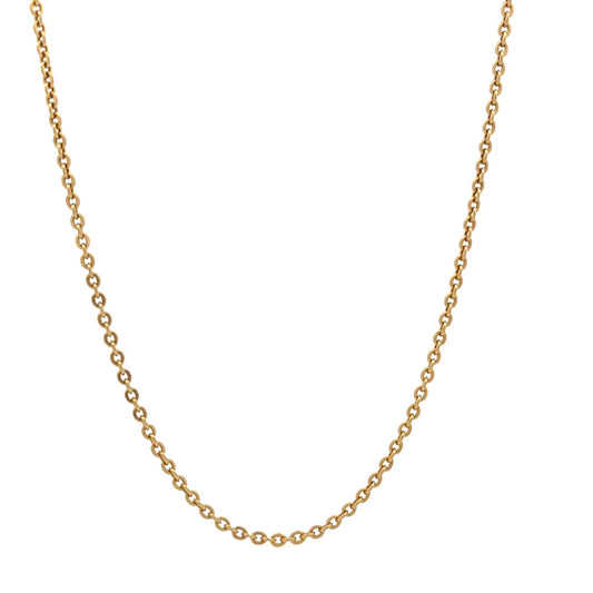 18ct Gold Chain with Oval Link Design - FJewellery