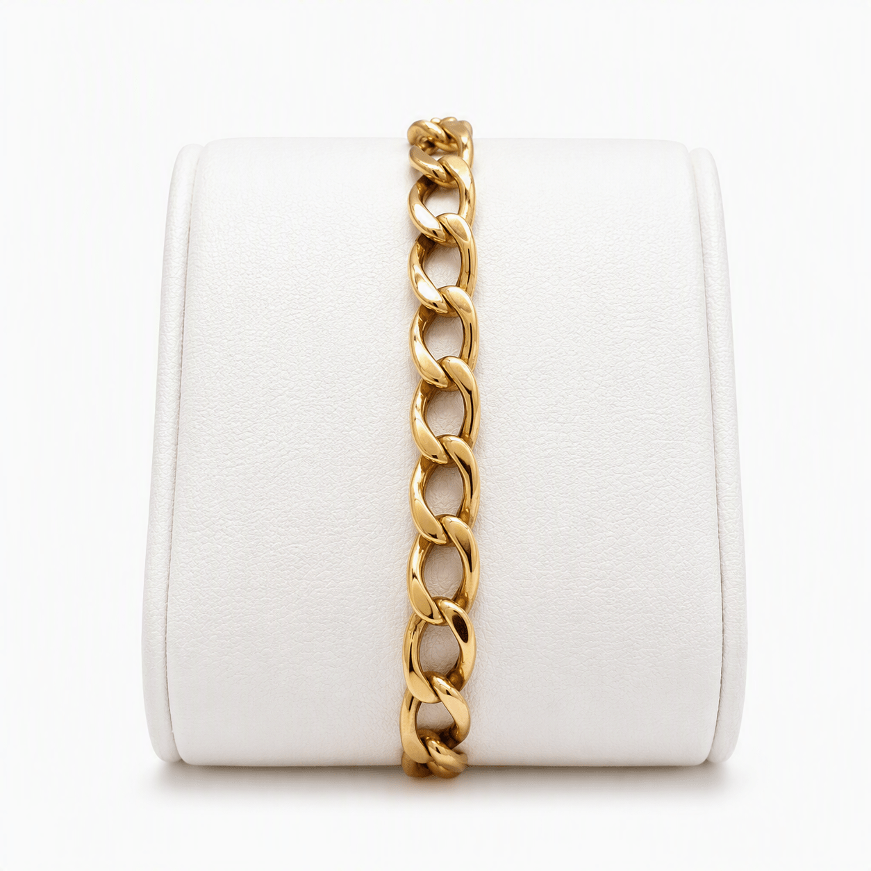 18ct Gold Curb Link Bracelet - FJewellery