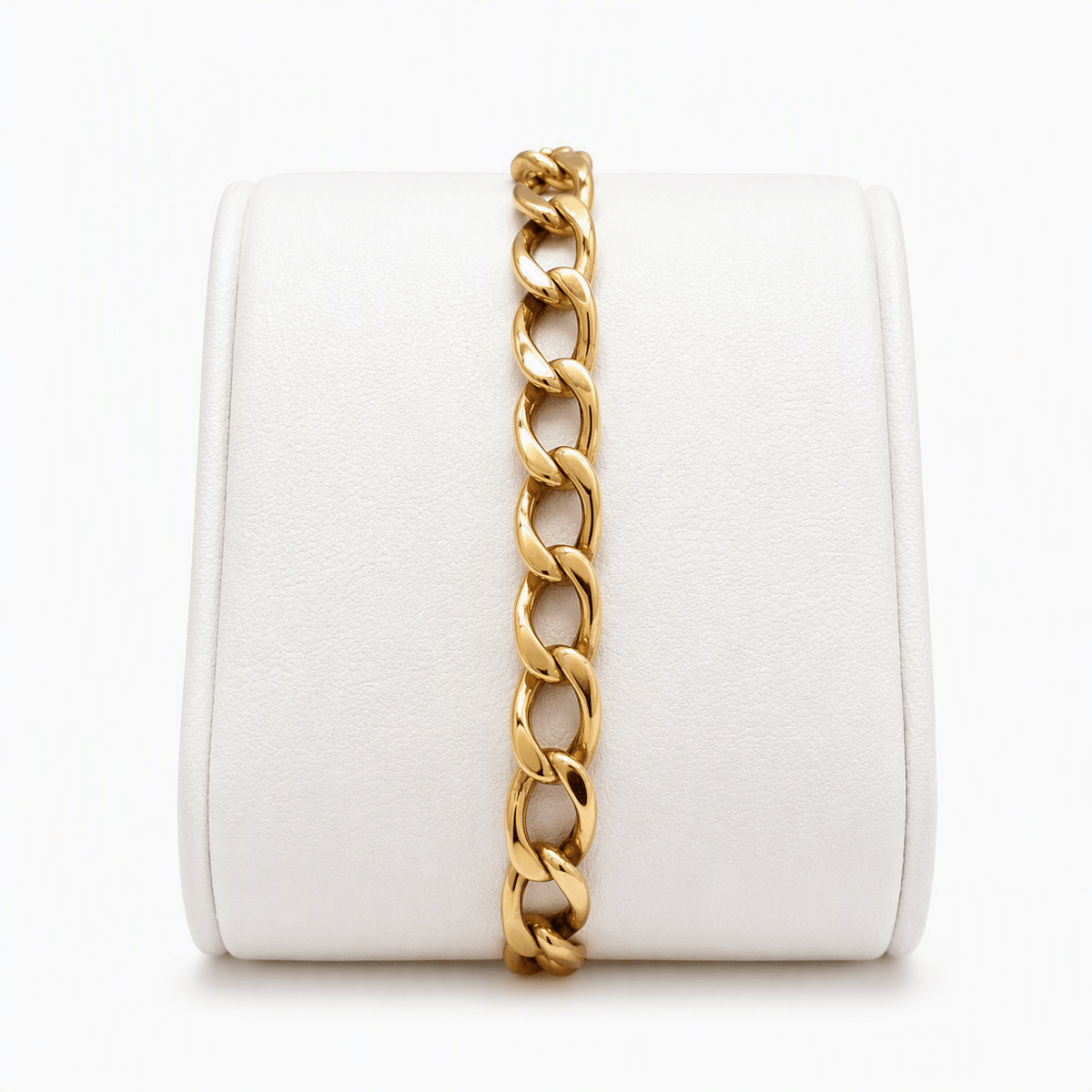 18ct Gold Curb Link Bracelet - FJewellery