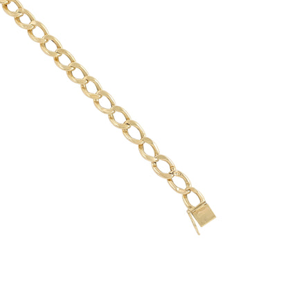 18ct Gold Curb Link Bracelet - FJewellery